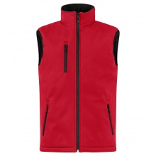Clique Softshellowa kamizelka Padded Vest (czysta, pikowana kamizelka softshellowa) czerwona męska